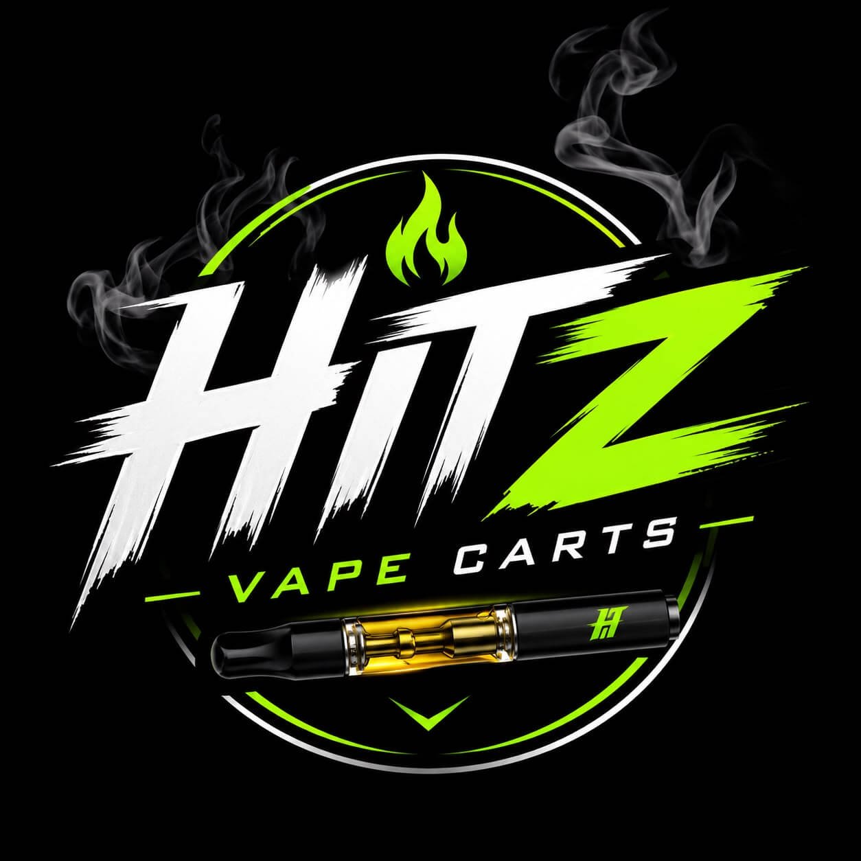''Hitz Vape Carts brand logo for premium vape products”