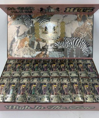 “Hitz Safari Series 200 Count Disposable – 2g potent THC live resin vapes with variety of flavors”