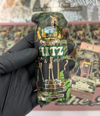 Buy Hitz Safari Series 2G Disposable – High potency 90-98% THC draw-activated vape with leak-resistant build