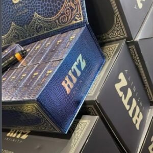Hitz Infinity Blue Edition Disposable 50 Pack Variety Box featuring premium bulk vape devices with smooth flavor performance